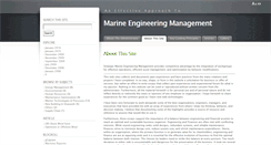 Desktop Screenshot of marineengineeringmanagement.com